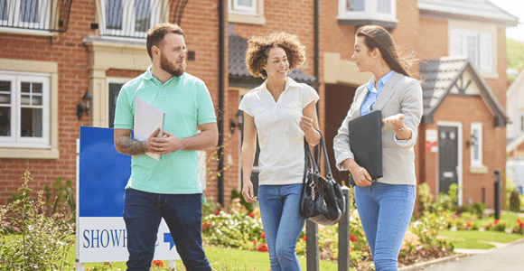 home-buyers-finding-a-Home A young couple, looking at house viewings