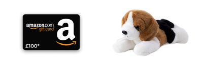 gift card and dog